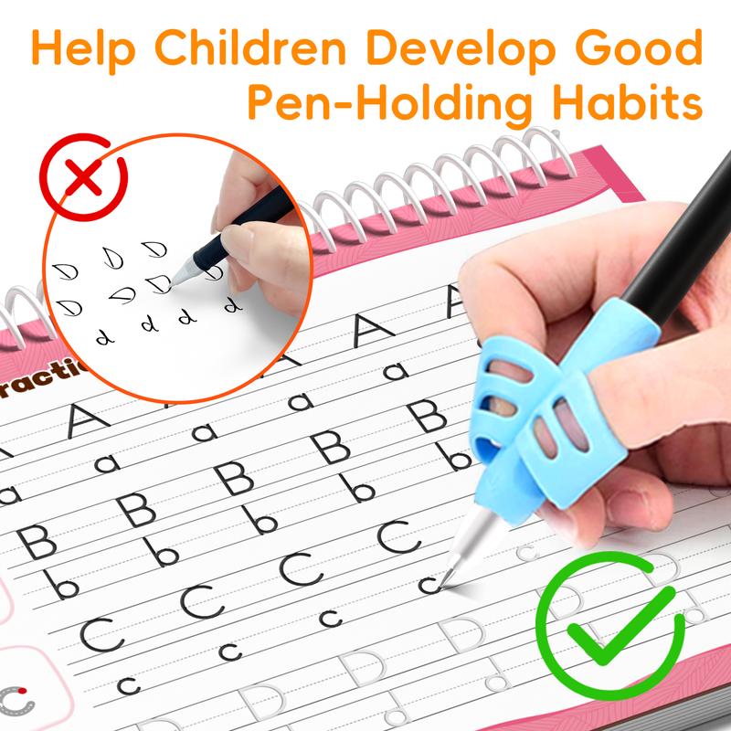 Pack of 6 Reusable Grooved Handwriting Workbook